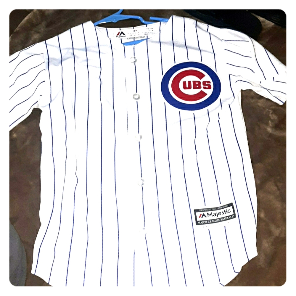 MLB Cubs Button Up Jersey Big Boys Small #49